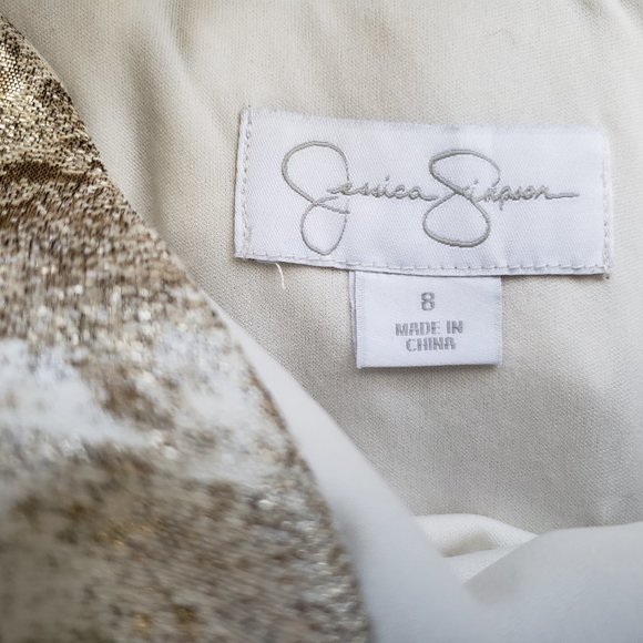 Party Dress in Metallic Gold 💗HP💗 - Picture 4 of 4